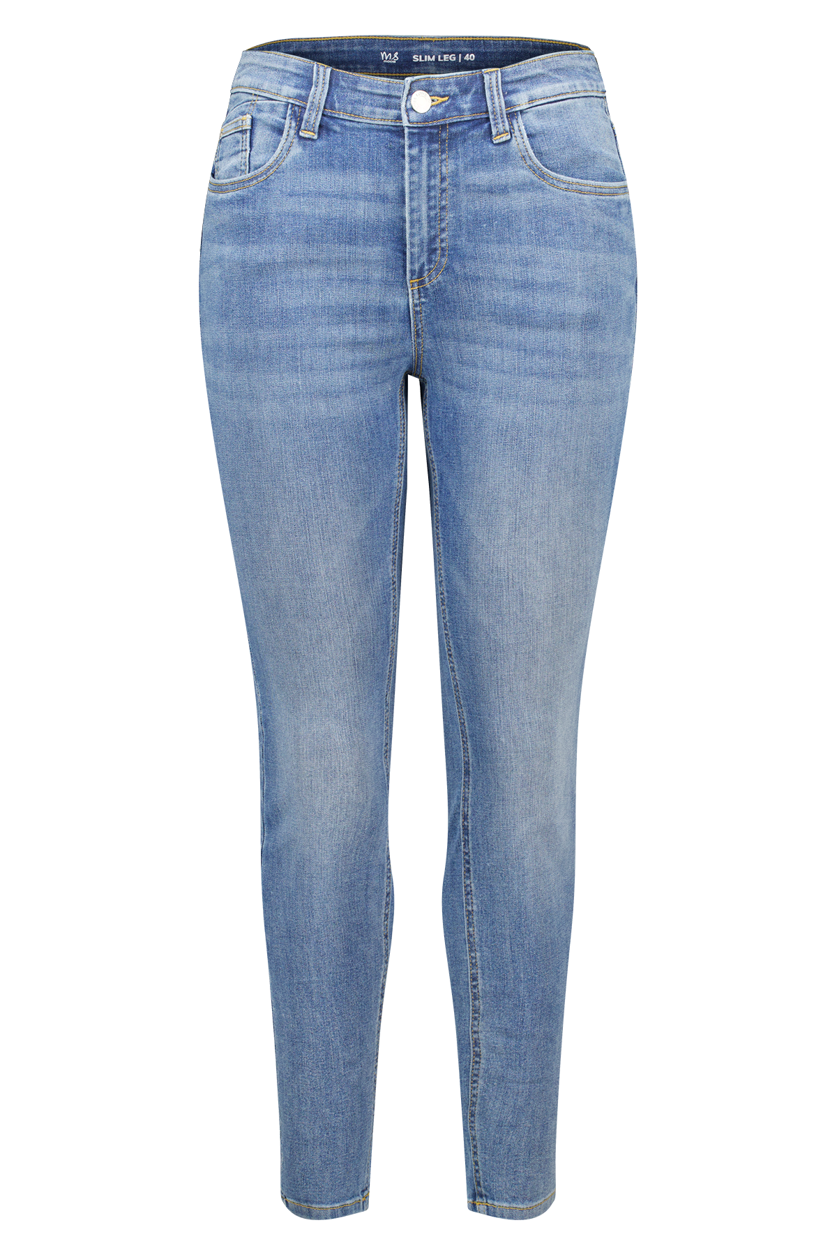 Slim leg jeans IRIS met stretch Stonewash Denim