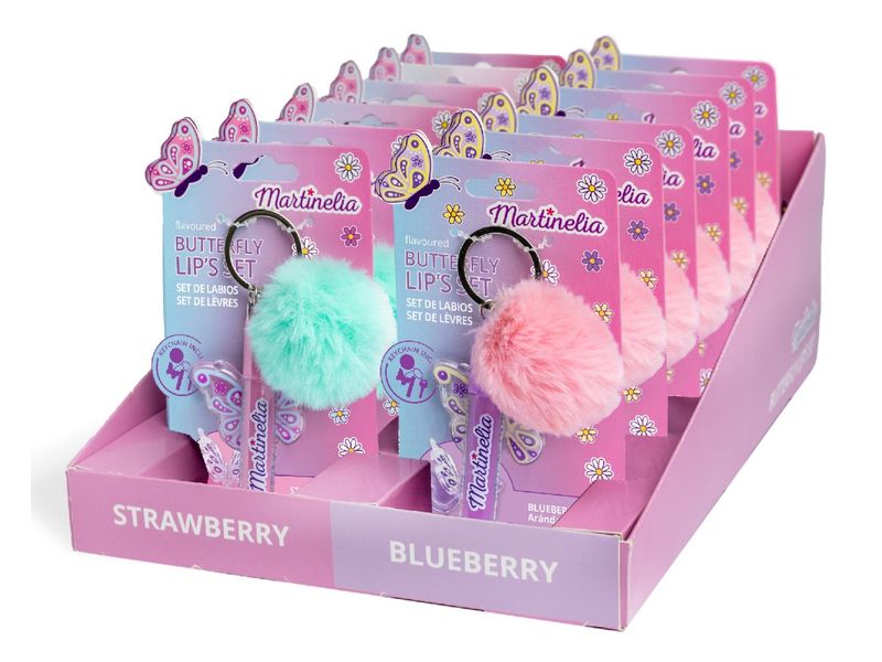 Martinelia Beauty World Butterfly Lip-Pompom assortiert Kosmetik-Spielzeug