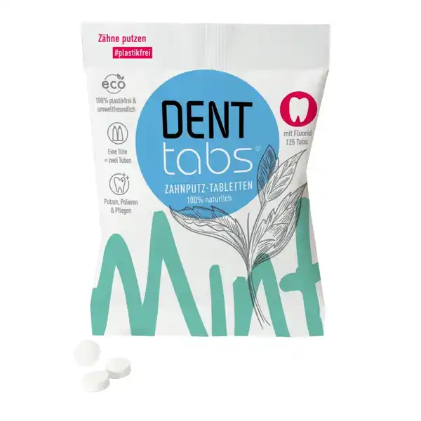 Zahnputz-Tabletten Mint mit Fluorid