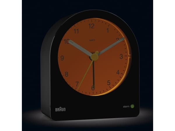 Braun BC22B, Quartz vekkerklokke, Sort, Batteri, AA, 85,6 mm, 97 mm