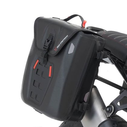 Sacoches cavalières SW-MOTECH SysBag WP M /M (2 x 17-23 Litres) avec support - Noir