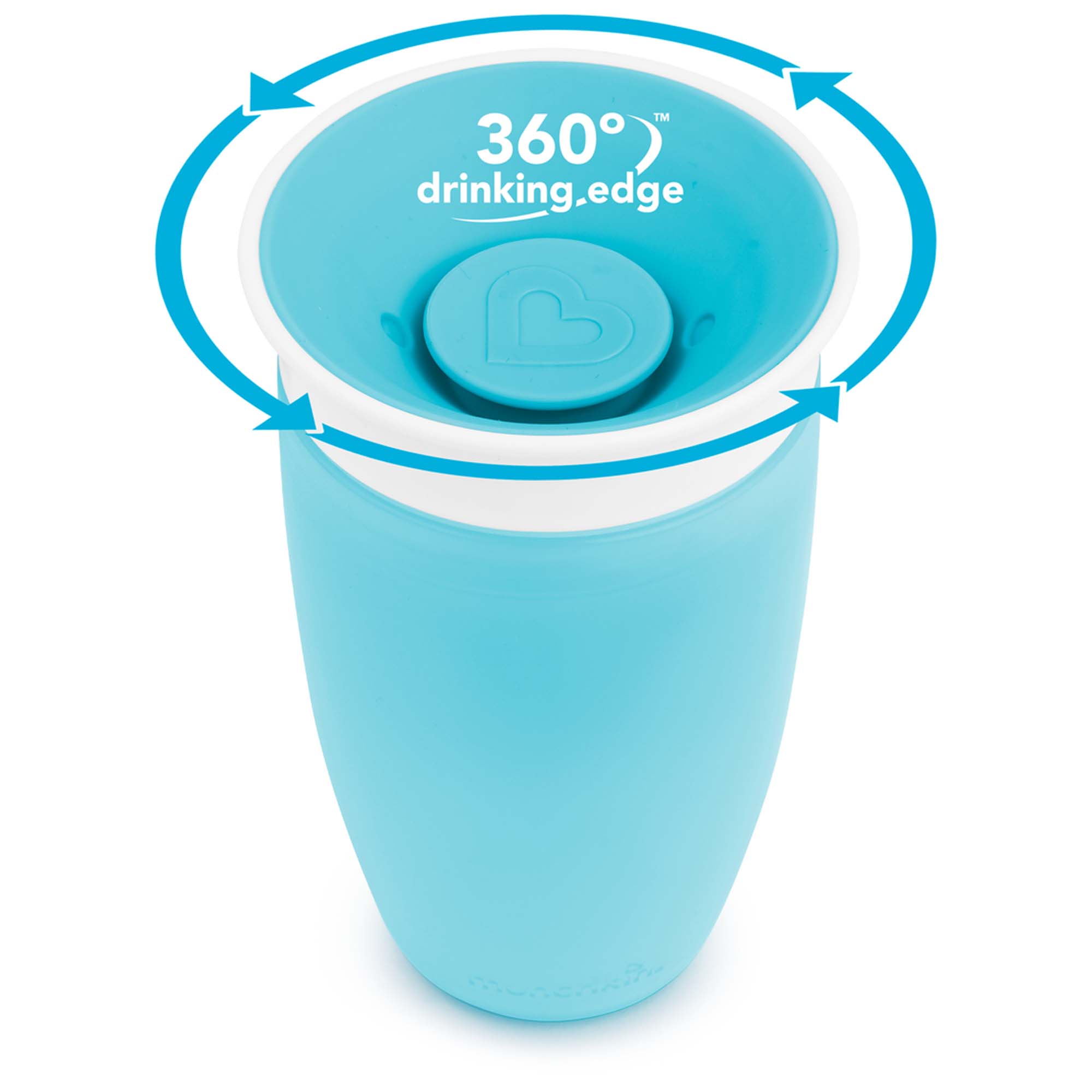 Munchkin drinkbeker Miracle 360 graden - 296 ml 12+ maanden blauw