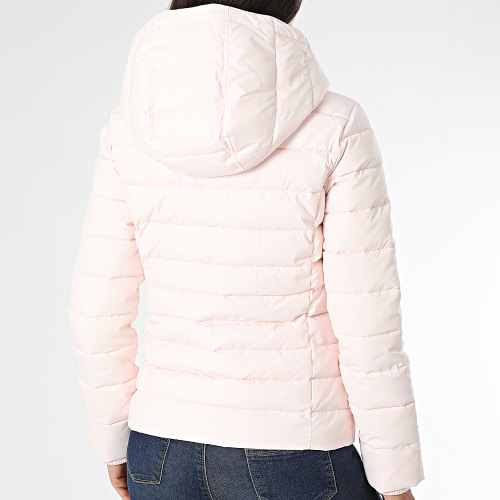 Doudoune Capuche Femme Basic 3741 Rose