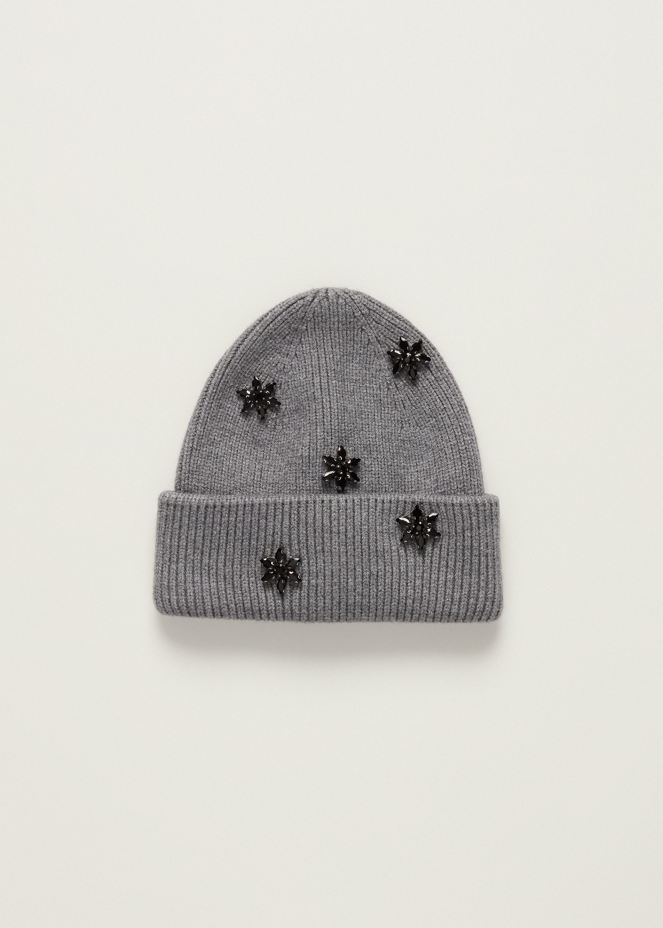 Beanie met strass steentjes