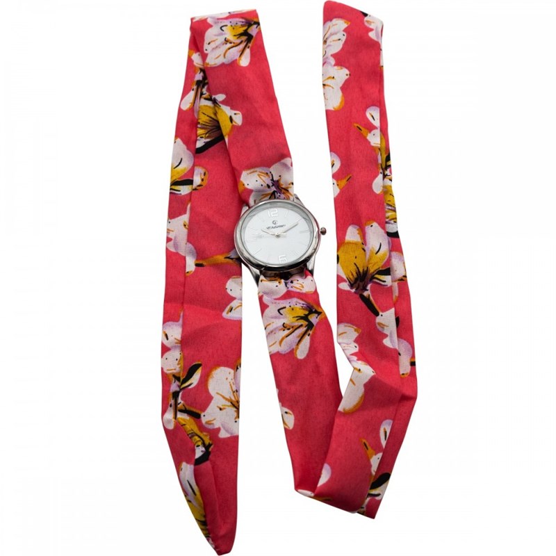 Montre Femme CHTIME bracelet Tissu Rose
