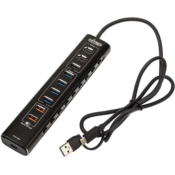 Nitro Concepts HUB 10-Port Hybrid