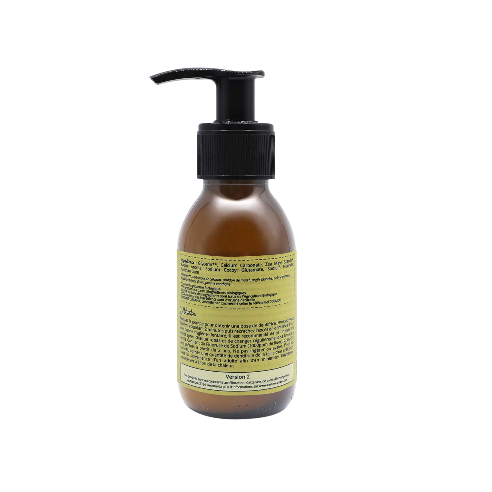 Dentifrice enfant en pâte à la pomme - Version 2 - 1 dentifrice - 90ml
