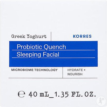 Korres Greek Yoghurt Crème Nuit Nourrissante Probiotique Pot 40ml