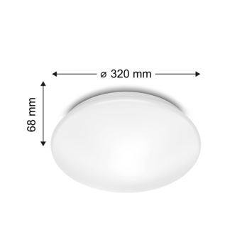 Philips LED plafondlamp Canopus 17W 2700K