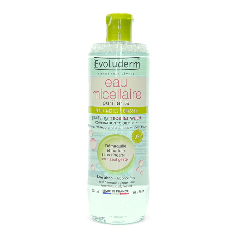 Evoluderm Eau Micellaire Démaquillante Peaux Mixtes à Grasses EVOLUDERM 500 ml