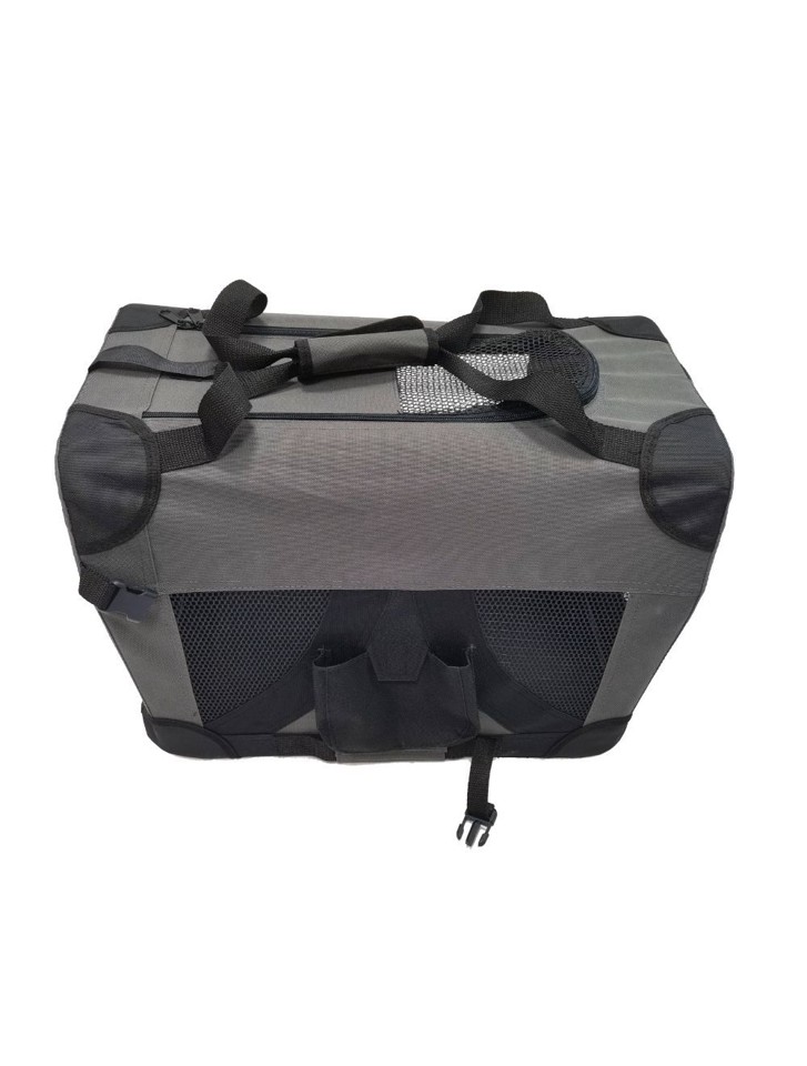 LS Petproducts - Transportbur Foldbar - L - Grå