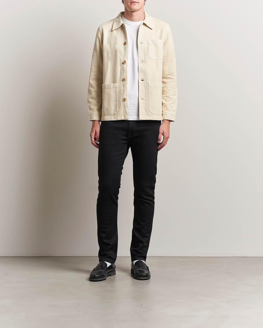 Nudie Jeans Lean Dean Jeans Dry Ever Black