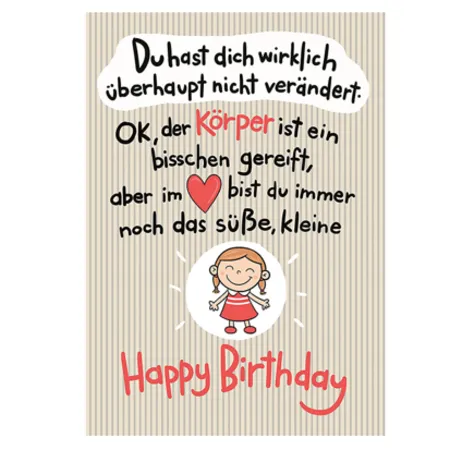 Depesche Klappkarte Lieb und Lustig, 4-fach sortiert