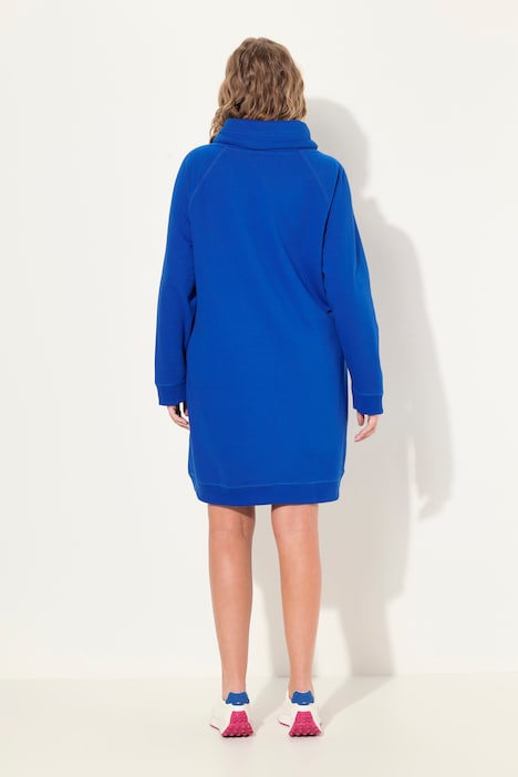 Sweatkleid, Stehkragen, Langarm, Taschen