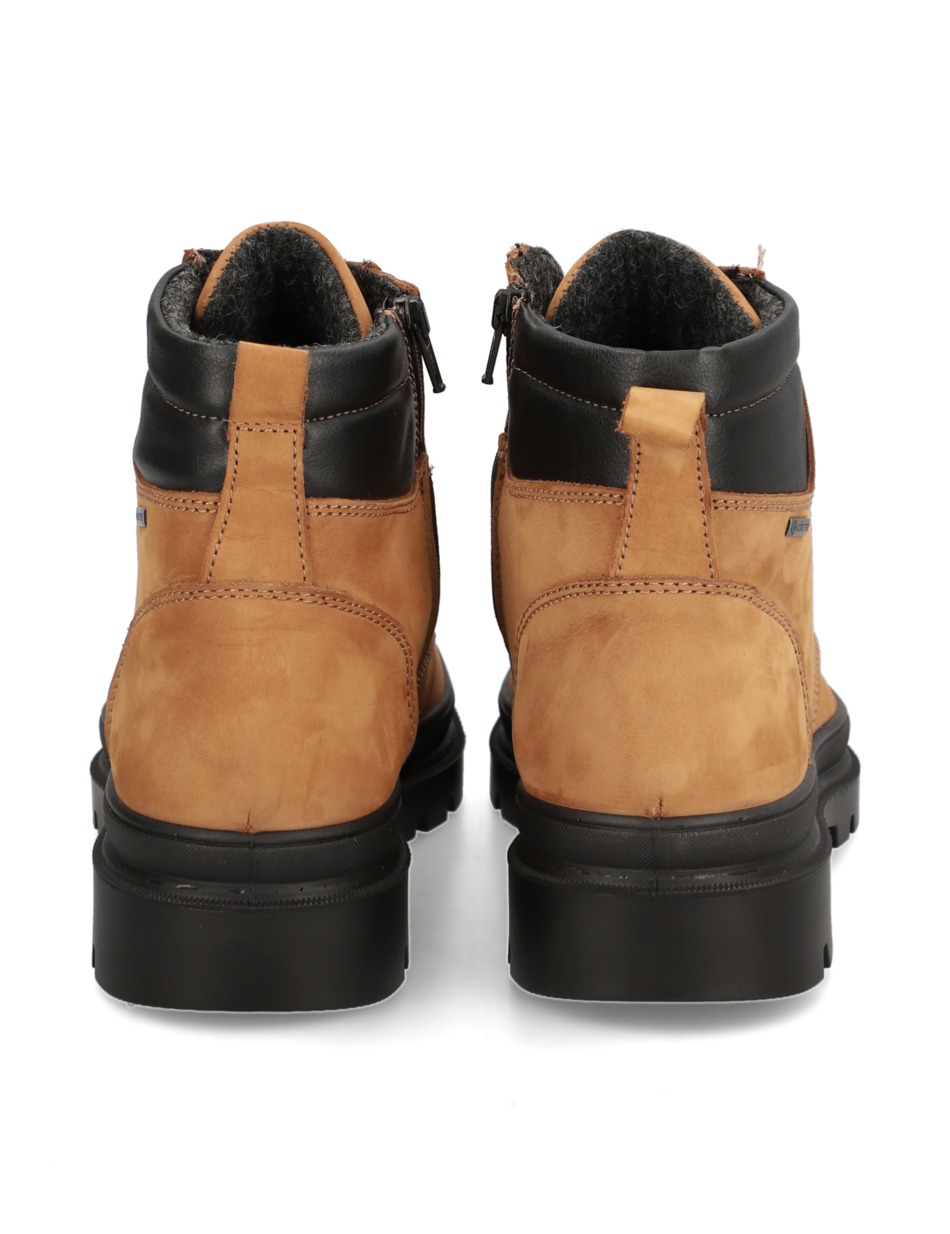 Lederkombination Boot