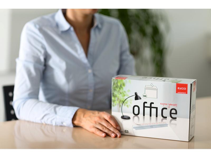 ELCO Couvert Office Box C5 ohne Fenster, 100 Stück Kuvert C5 in praktischer Box