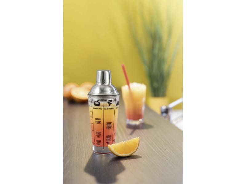 Xavax Drink Mixer Cocktail-Shaker 0.4 l, Transparent Cocktail-Shaker