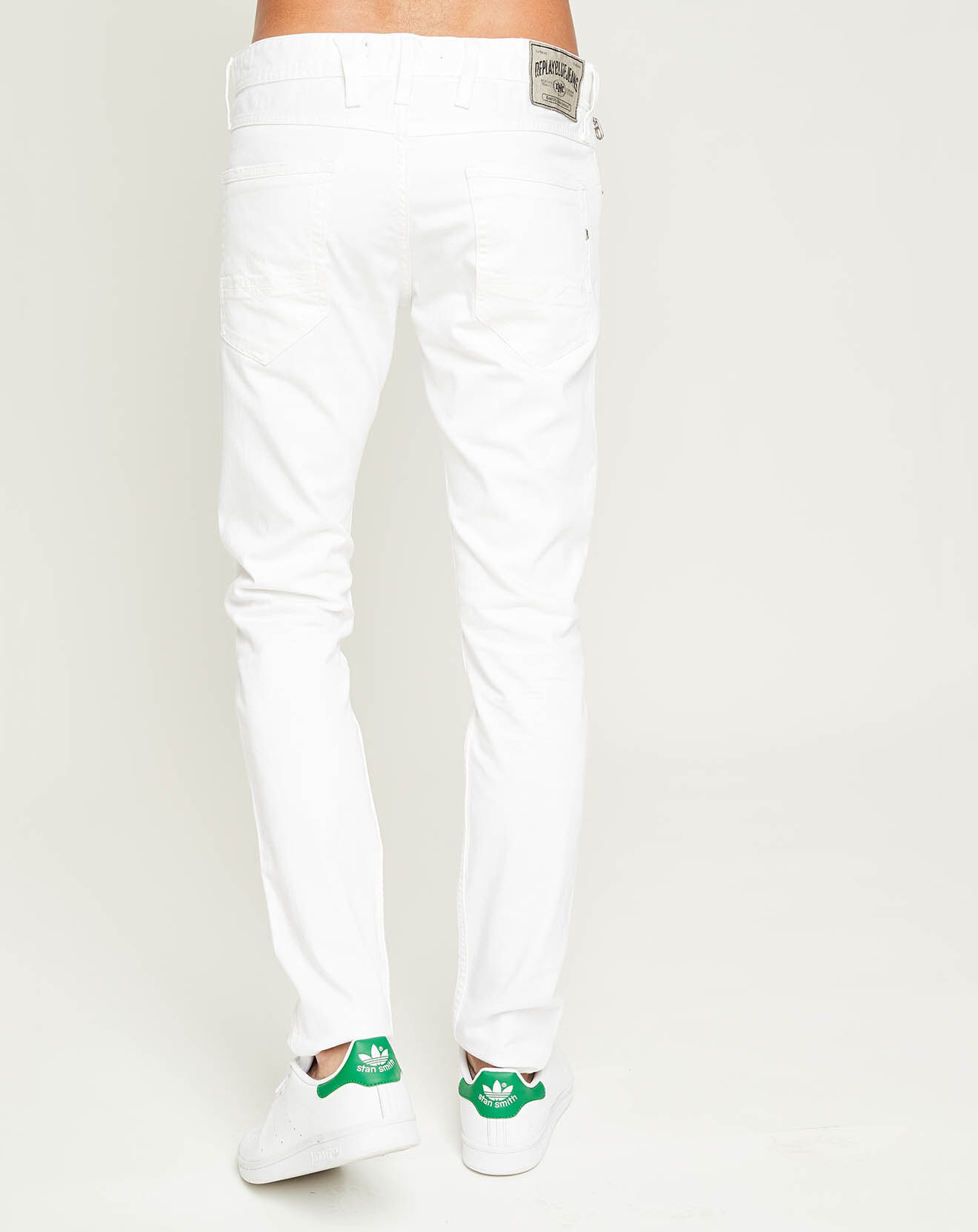 Replay Jean Anbass Zip blanc