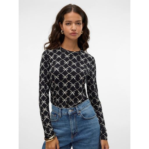 Vero Moda Alberte Cilia Bluse, Black, S