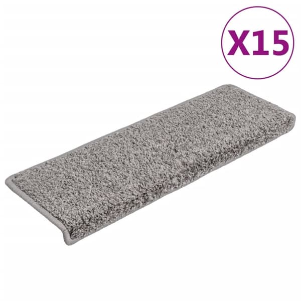 vidaXL Trappetrinnstepper 15 stk 65x21x4 cm grå