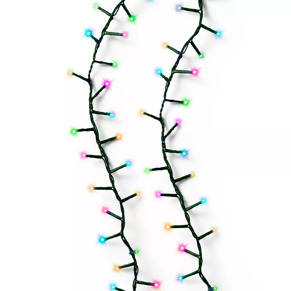 Guirlande lumineuse 60 m 3000 LED câble vert Luxe Multicolore pastel
