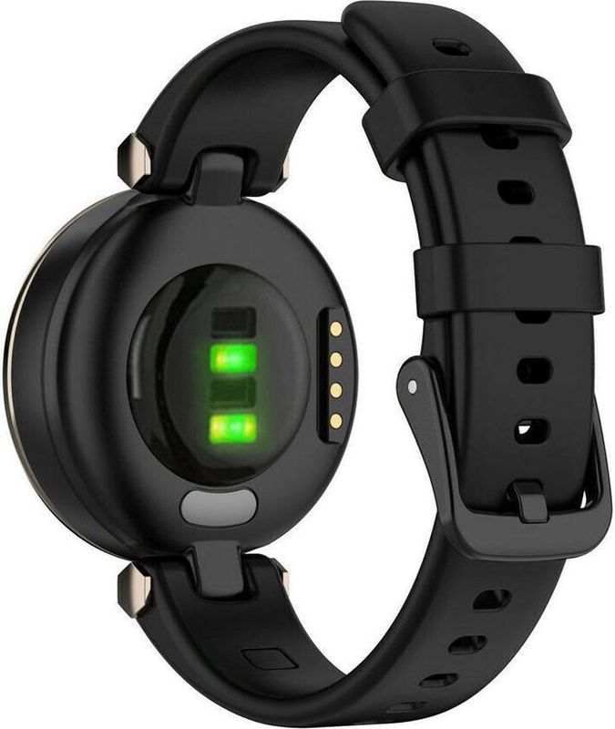STRAP-IT - Siliconen Band - Zwart - Geschikt voor Garmin Lily