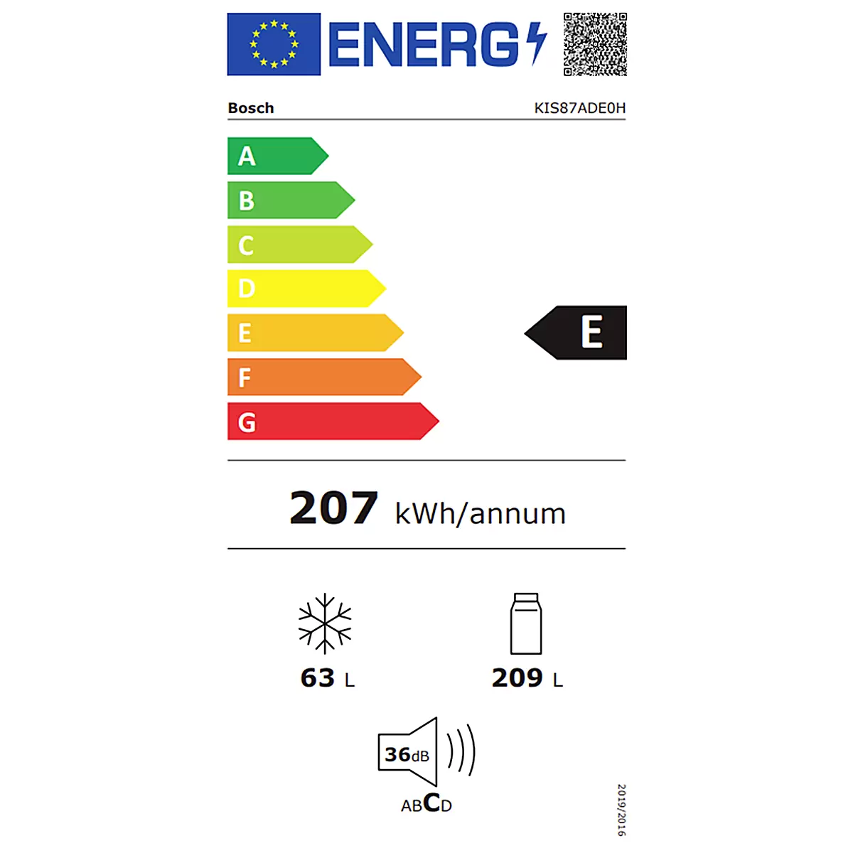 Bosch Kühl-Gefrierkombi KIS87ADE0H weiss