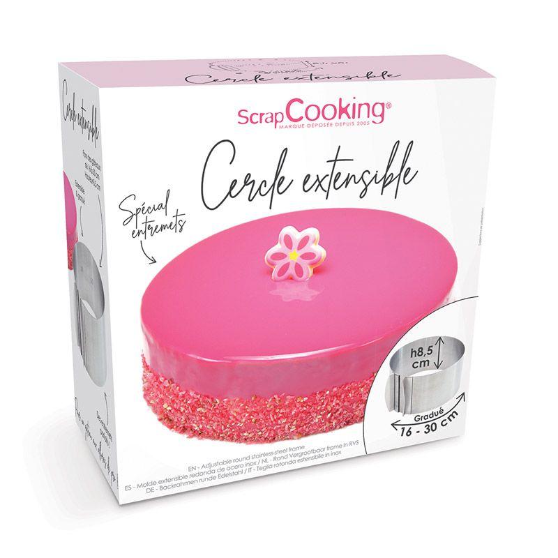 Cadre à pâtisserie extensible - rond Scrapcooking