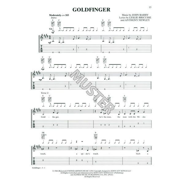Alfred Music Publishing James Bond Collection Guitar