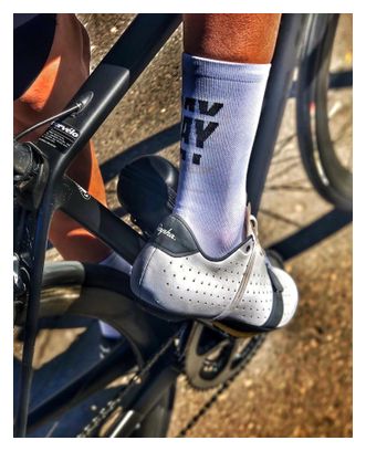 Chaussettes Çois 'Thank God it's Rideday !' Blanc