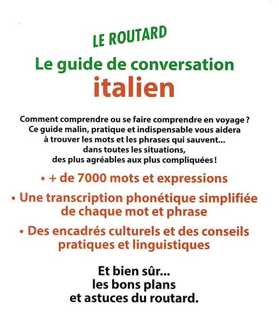 HACHETTE - GUIDE CONVERSATION ITALIEN