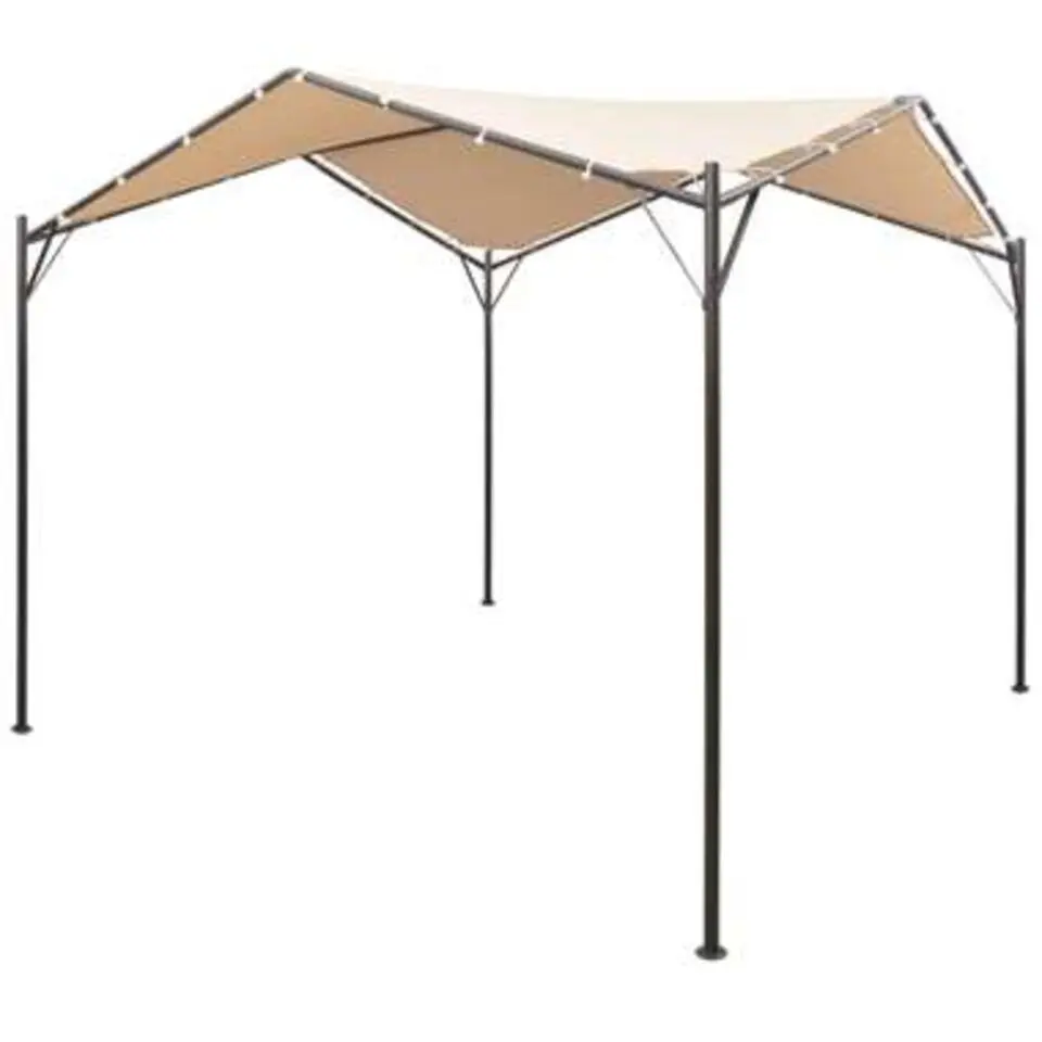 vidaXL - Luifel - Beige - Stof - 4 x 4 m