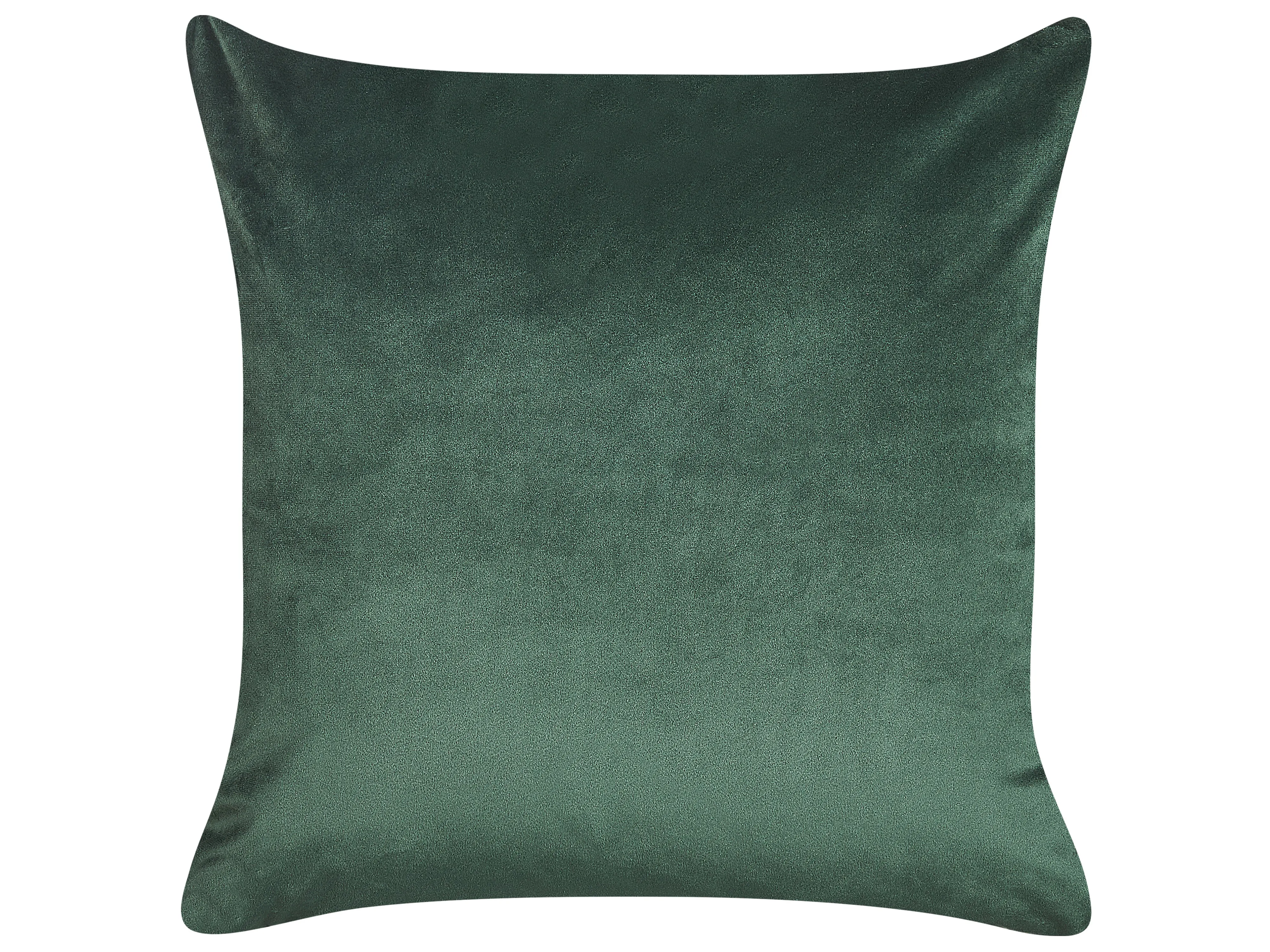 Set van 2 sierkussens SUNFLOWER Fluweel 45 x 45 cm Donkergroen bladpatroon