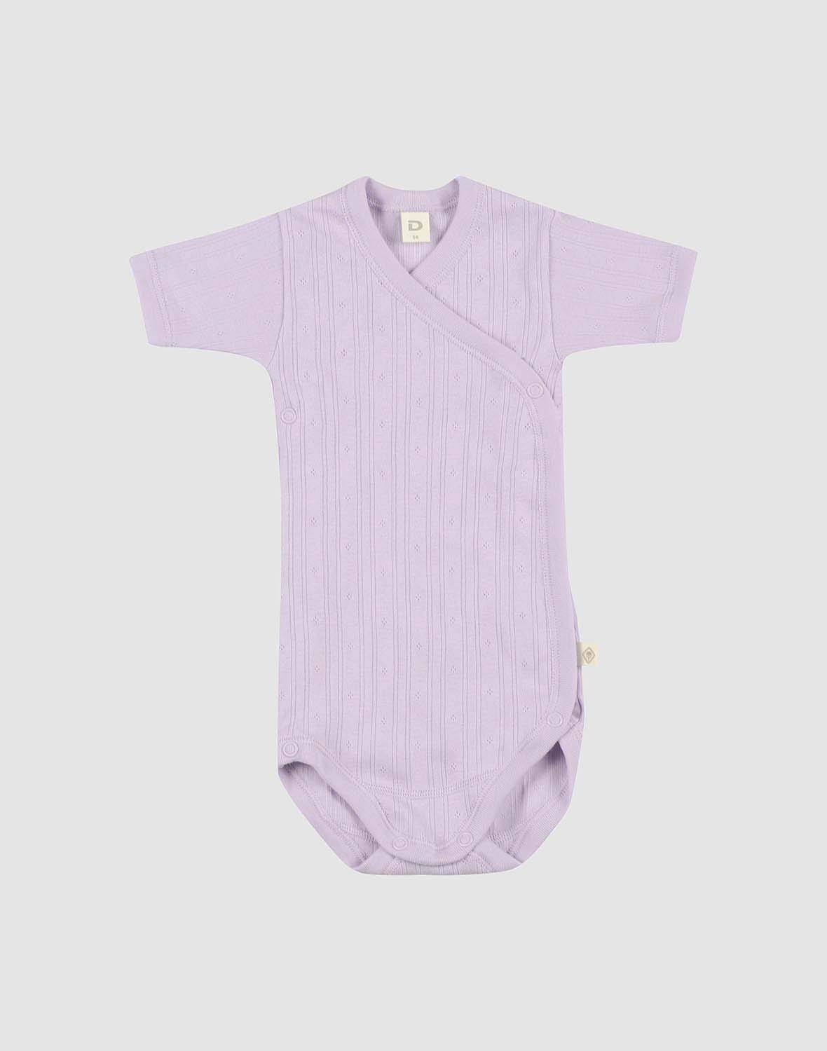 Overslagromper met korte mouw van katoen voor baby's -