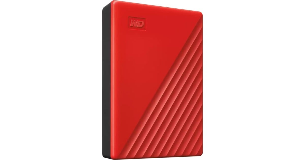WDMy Passport 6 TB externe harde schijf  (Rood, Micro-USB-B 3.2 Gen 1)