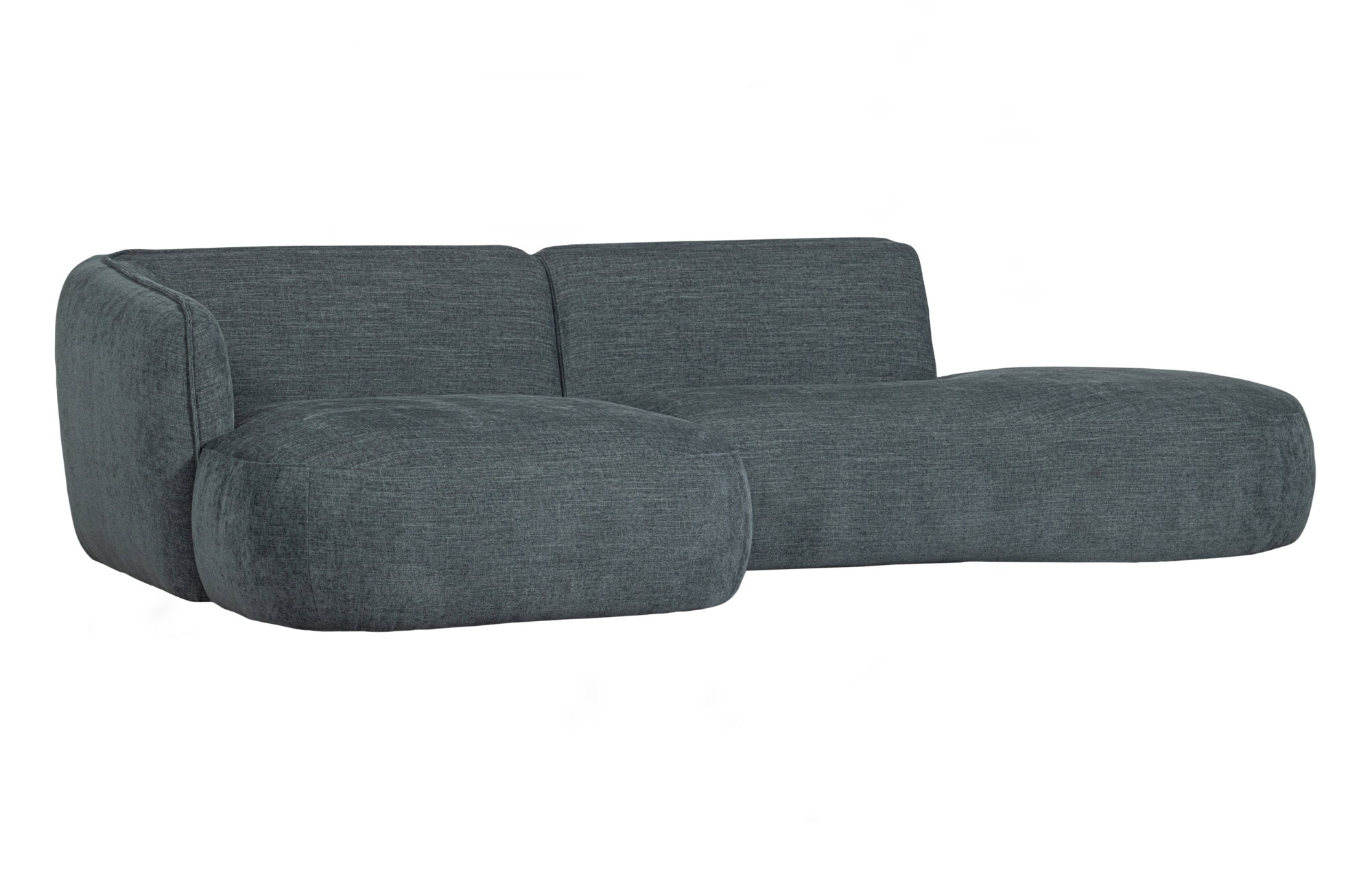WOOOD Exclusive chaise longue Polly links Polly chaise longue links - Blauw/Groen