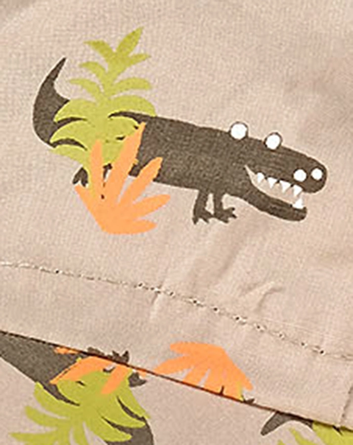 Jeans-Schirmmütze KROKODIL mit Nackenschutz in beige
