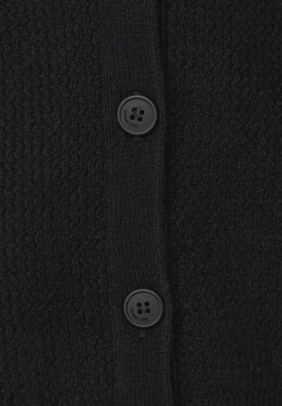 V-Ausschnitt Cardigan - Black