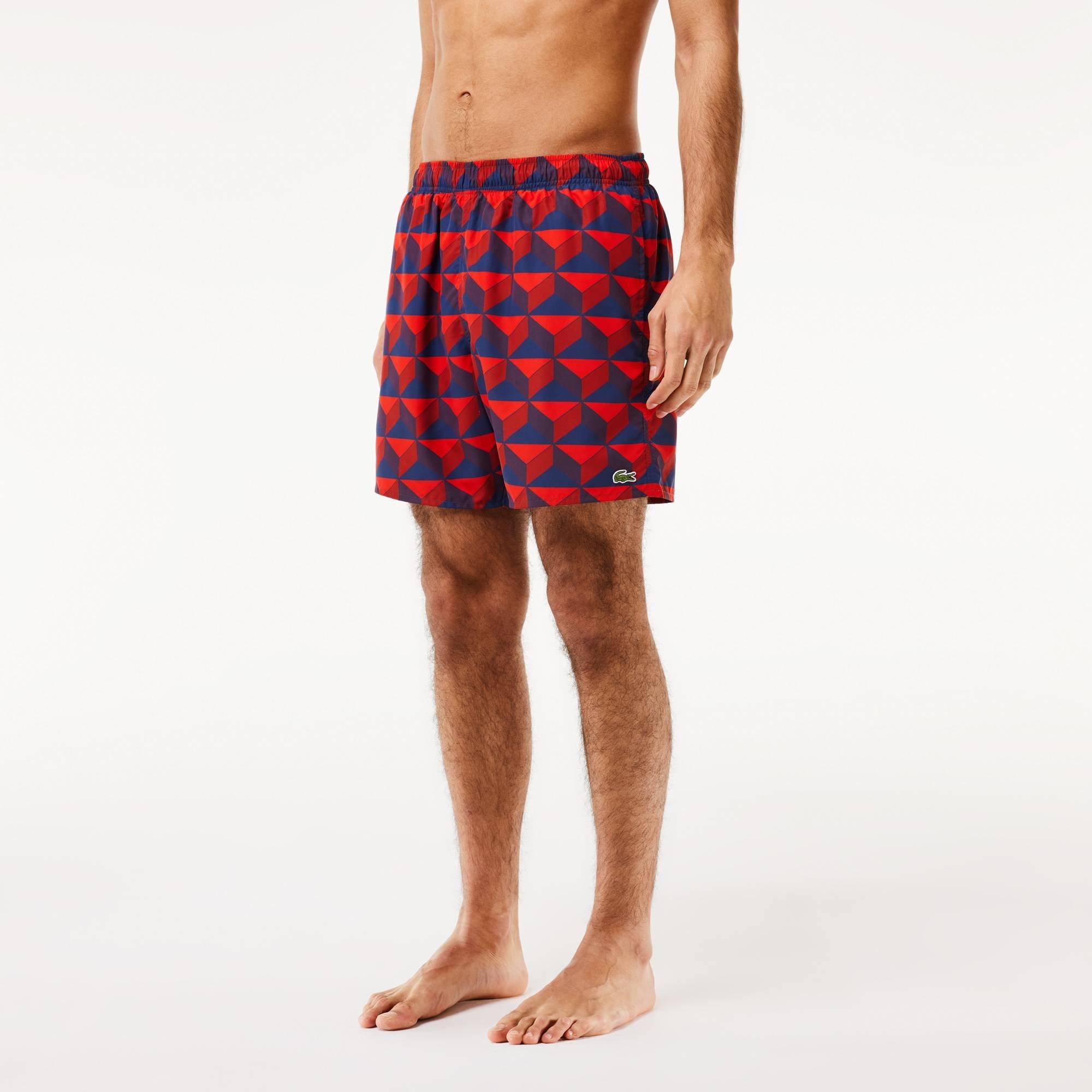 Lacoste Printed Swim Shorts