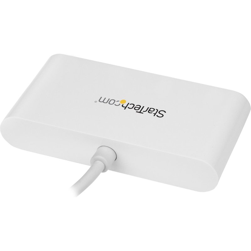 StarTech.com Hub USB-C 4 Ports USB-A (USB 3.0 SuperSpeed) - Alimenté par bus USB - Adaptateur USB-C vers USB-A - USB 3.2 Gen 1 (5Gbps) Type C - Blanc