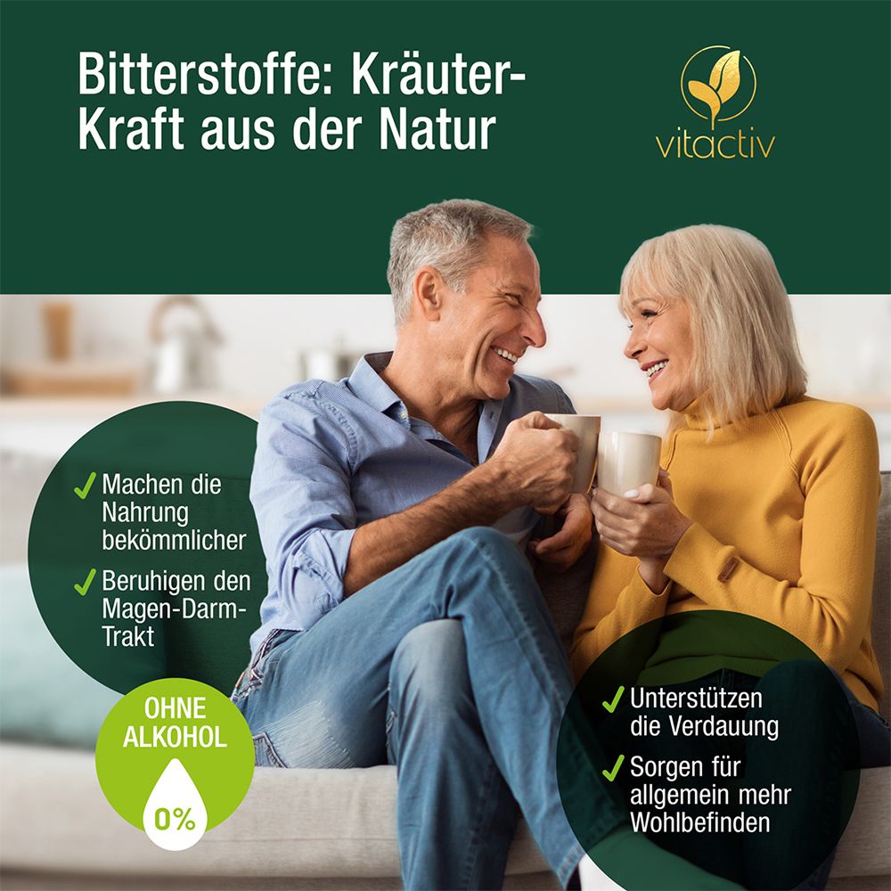 Vitactiv Bitterkräuter Tropfen ohne Alkohol