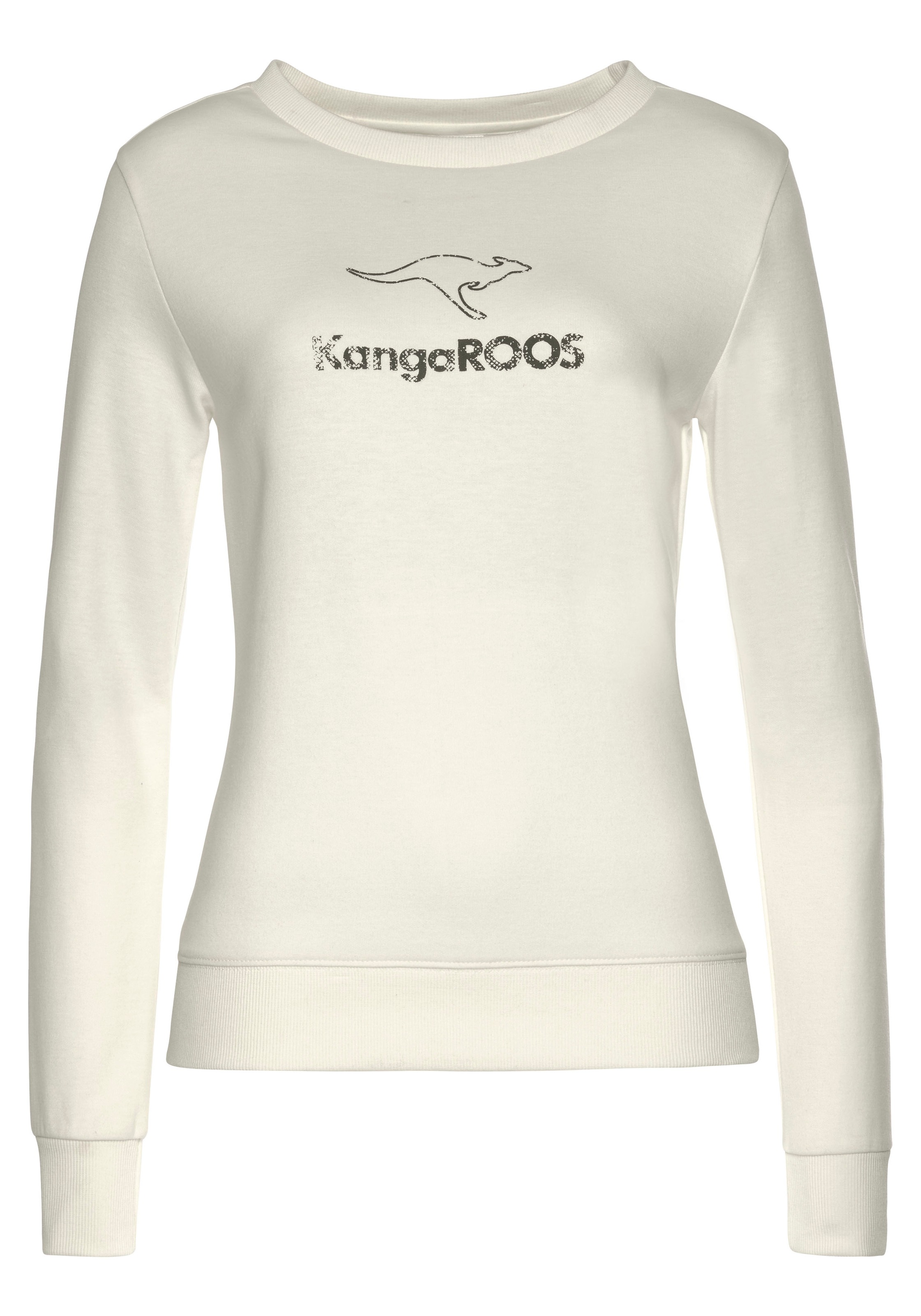 KangaROOS Sweatshirt , mit Kontrastfarbenem Logodruck, Loungeanzug