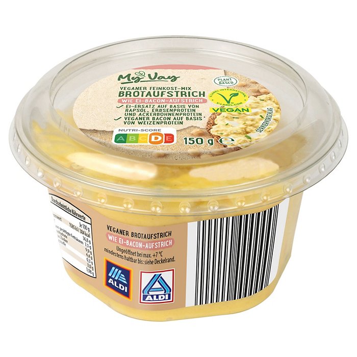 MY VAY Veganer Feinkost-Mix 150 g, Ei-Bacon