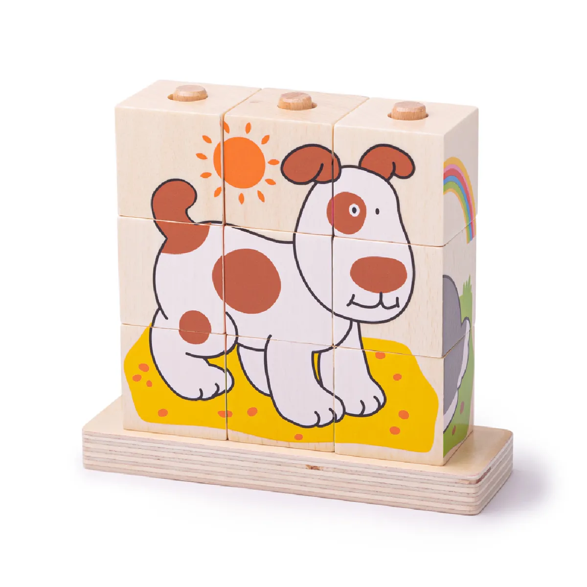 Bigjigs Toys Puzzle empilable animaux