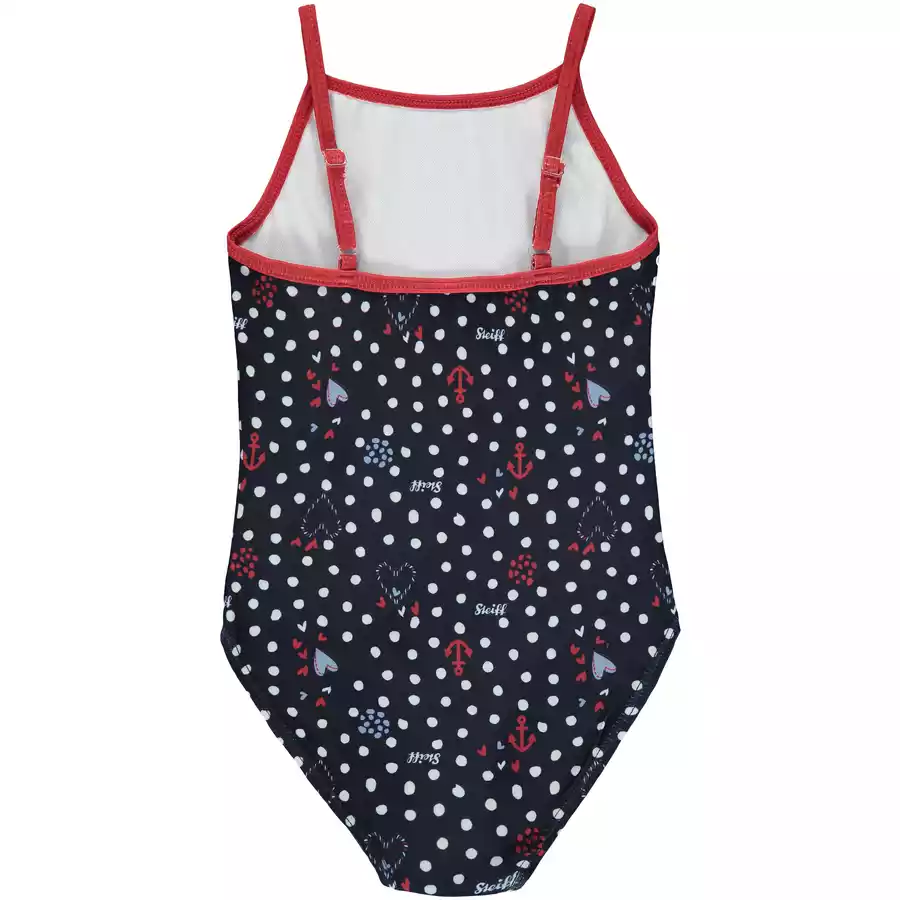 Steiff Badeanzug, black iris red