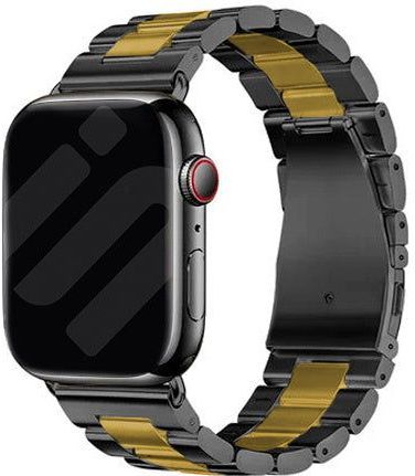 Apple Watch stalen bandje (zwart/goud)