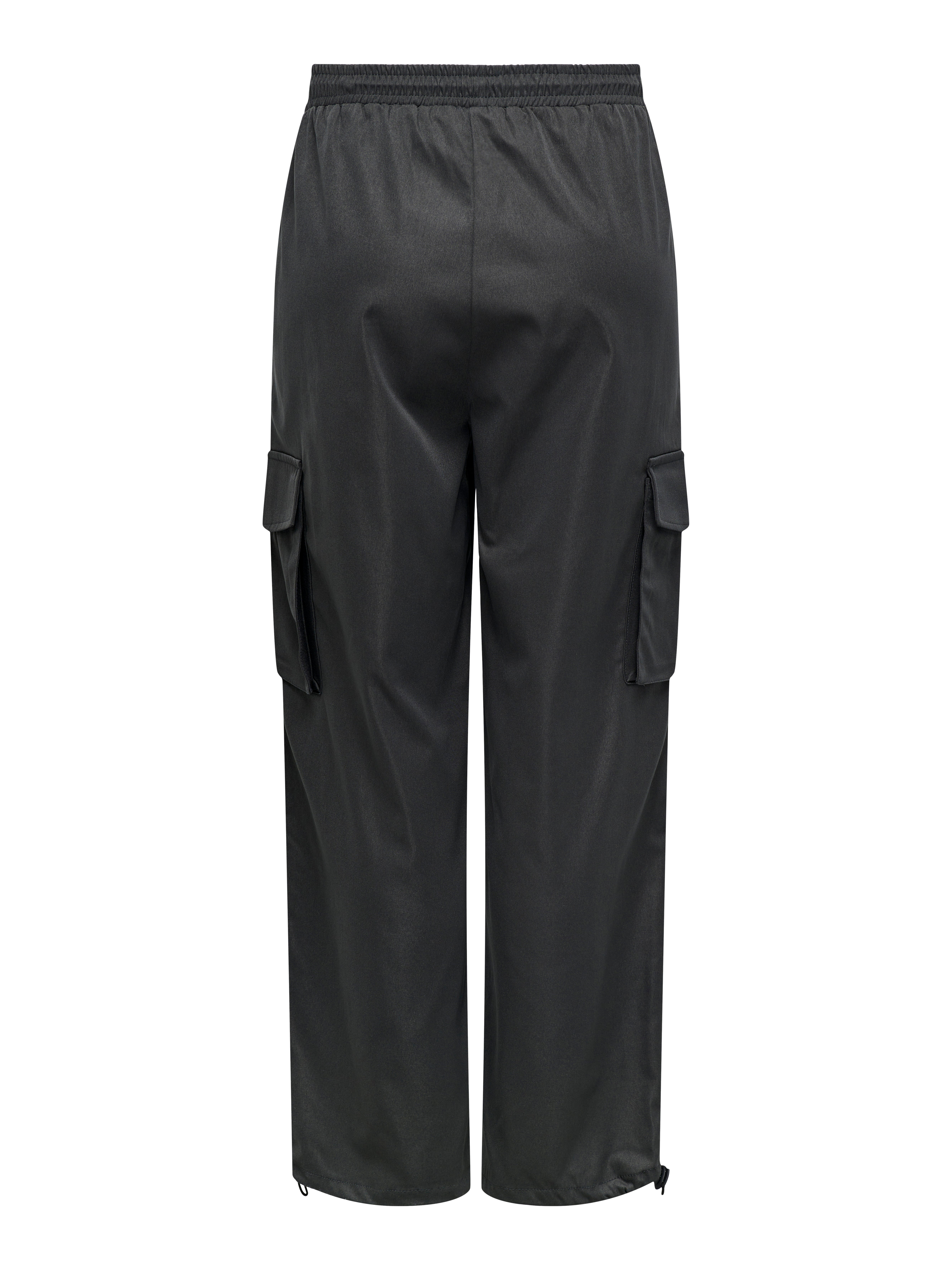 ONLCASHI Hohe Taille Normal geschnitten Cargo-Hose Raven