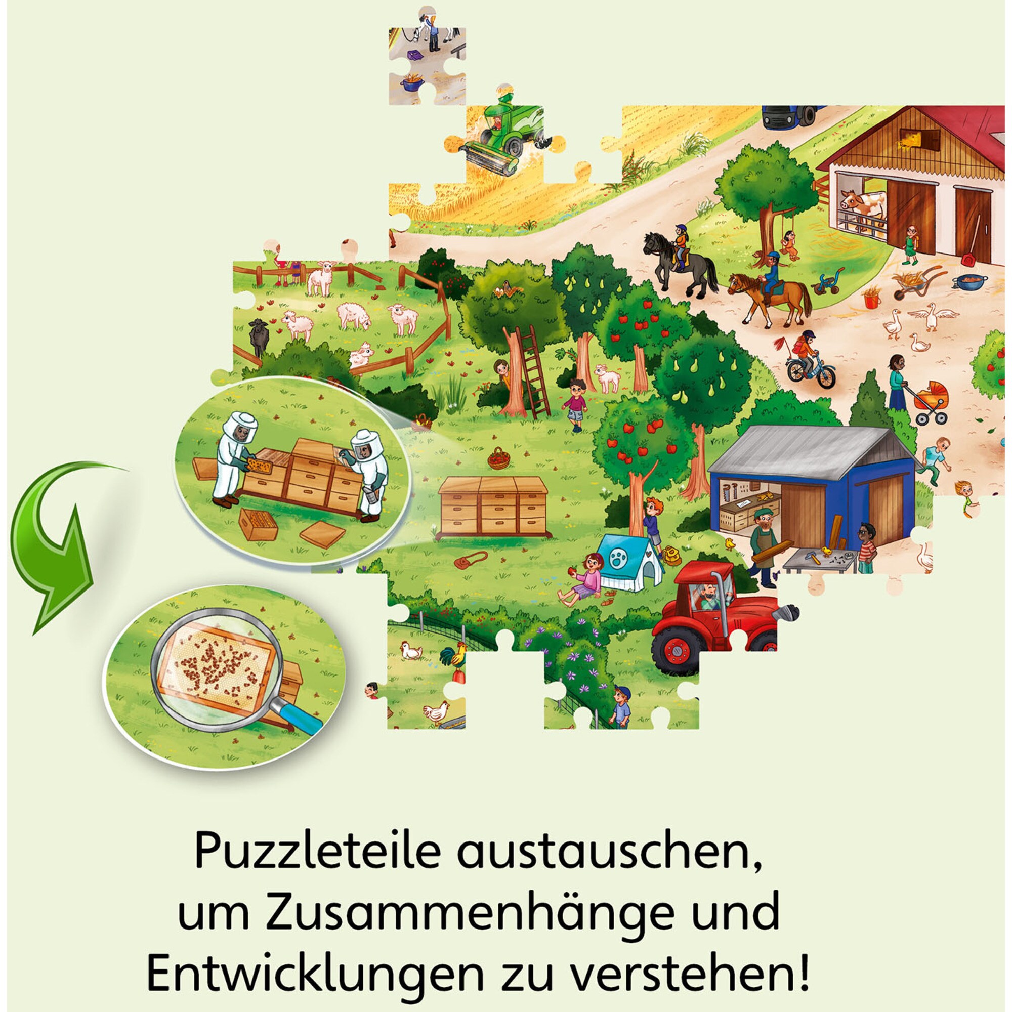 Kosmos Puzzle WAS IST WAS Junior - Entdecke den Bauernhof