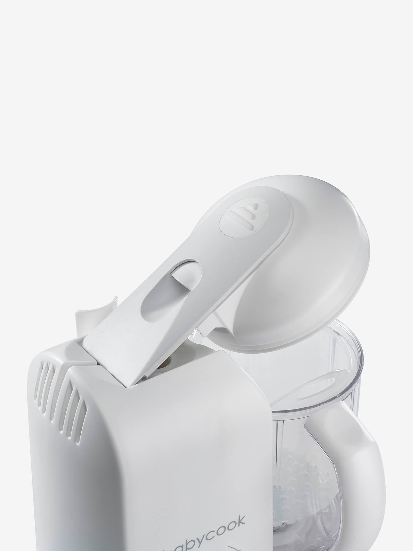 Robô BEABA Babycook Solo Gipsy, branco claro, sem detalhes.