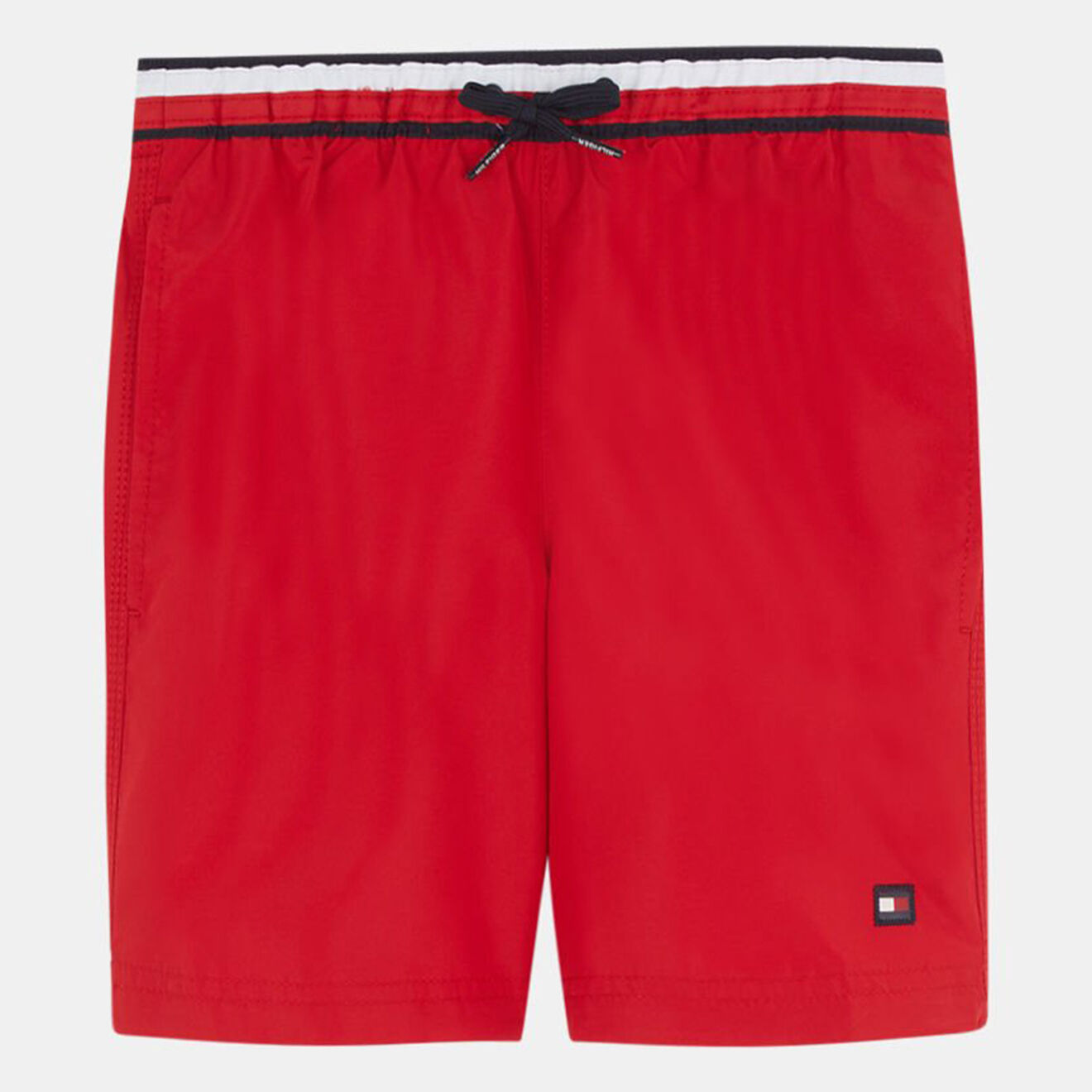 Tommy Hilfiger Short de Bain en 100% Matière recyclée à logo rouge